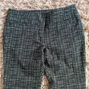 Loft Marisa Skinny Black and White Patterned Pants